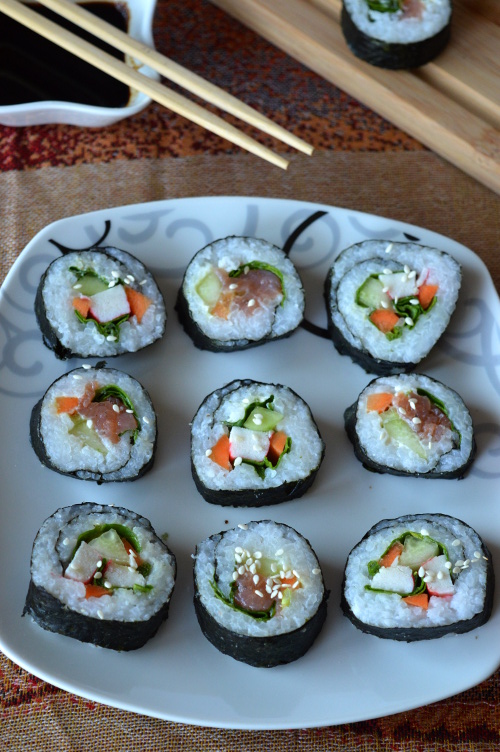 sushi ze szpinakiem